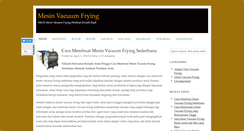 Desktop Screenshot of mesinvacuumfrying.com