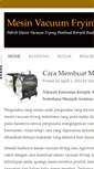 Mobile Screenshot of mesinvacuumfrying.com