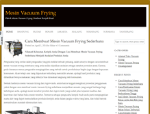 Tablet Screenshot of mesinvacuumfrying.com